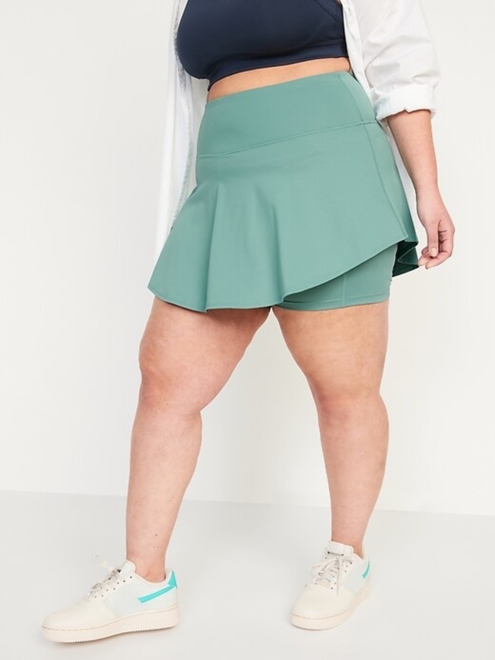 376. Old Navy PowerSoft pleated skort with pockets NWT